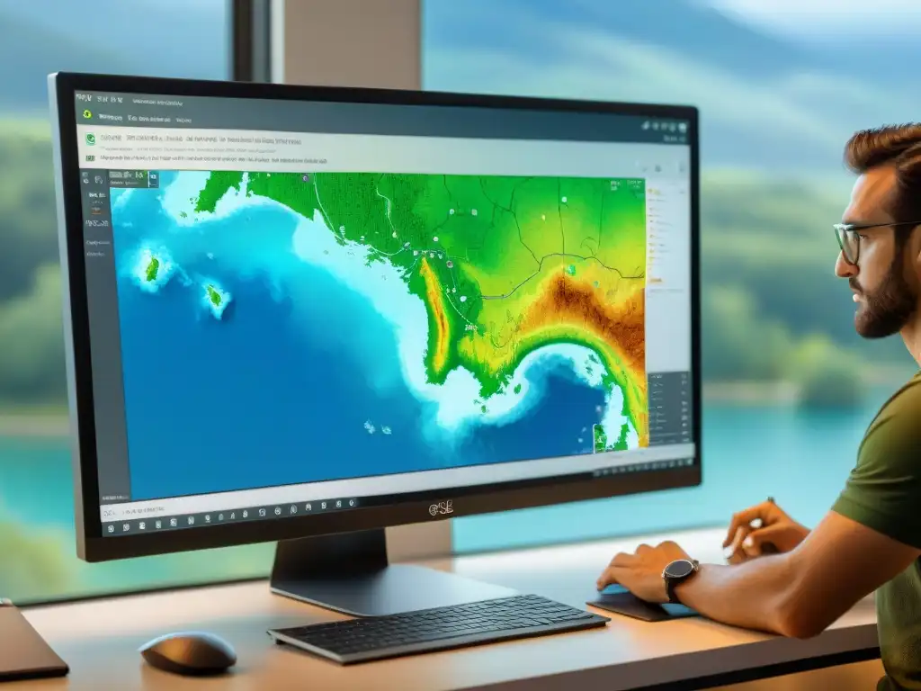 Comparativa de QGIS vs ArcGIS en cartografía: Profesionalidad y detalle en pantallas con herramientas GIS y mapas