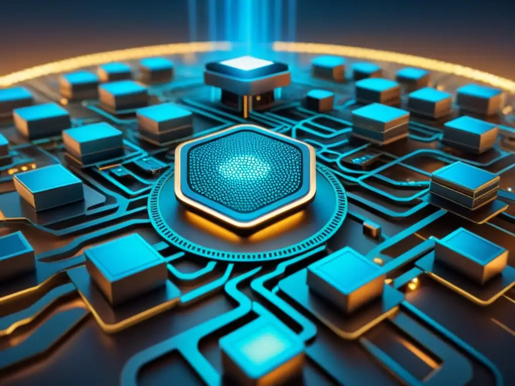 Ilustración detallada en sepia de dispositivos digitales interconectados y flujos de datos protegidos con escudos y cerraduras de seguridad