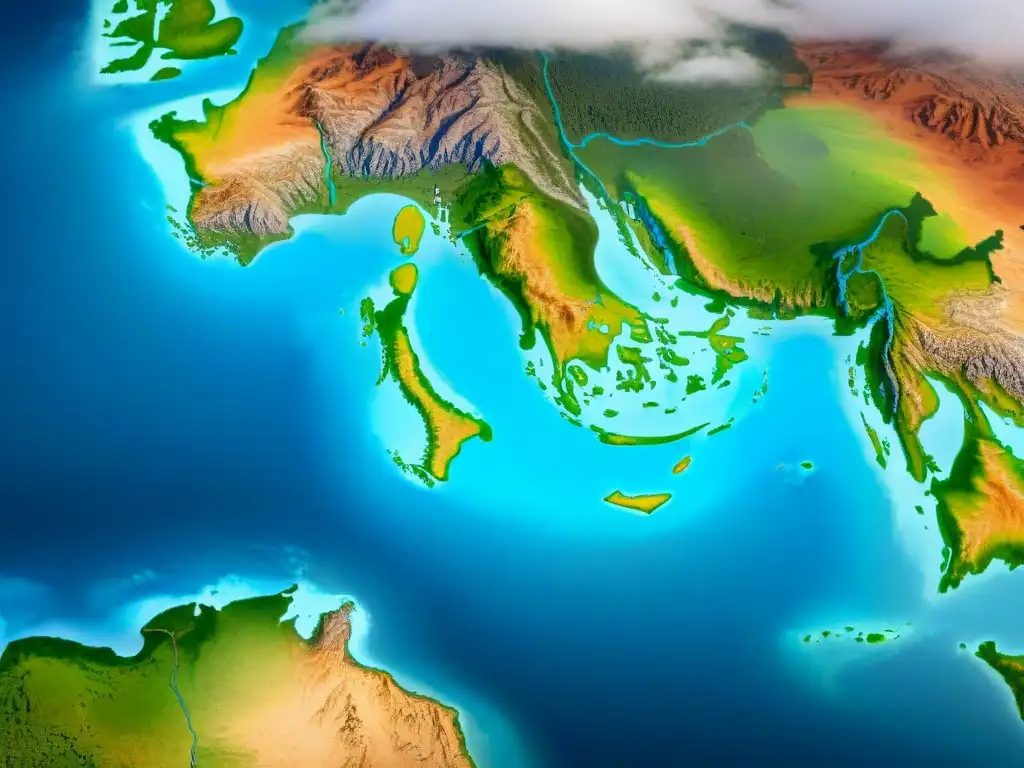 Detallado mapa histórico sepia mostrando la expansión de imperios, resaltando la Importancia de la cartografía histórica