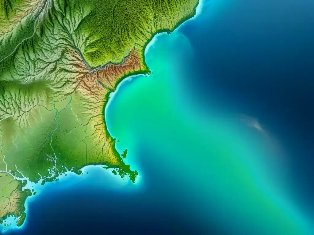 Un detallado mapa sepia muestra patrones de variabilidad espacial con precisión en ArcGIS