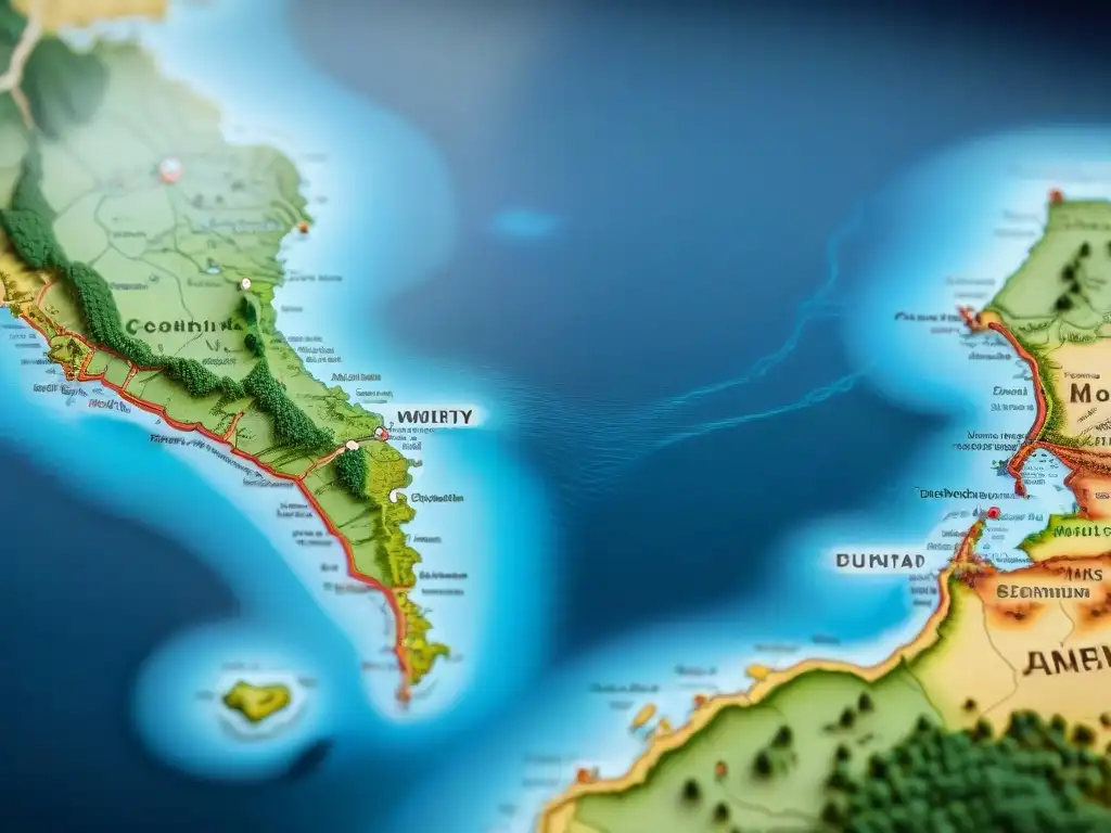 Detalle sepia de la evolución de la cartografía a lo largo de los siglos, mostrando mapas antiguos y modernos reconfigurando fronteras mundiales