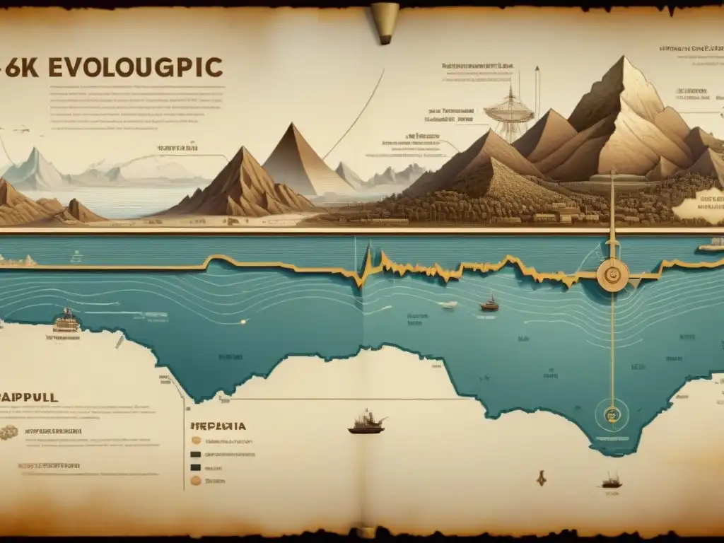 Detalle evolución cartografía desde mapas antiguos manuscritos a herramientas digitales modernas, reflejando progreso científico