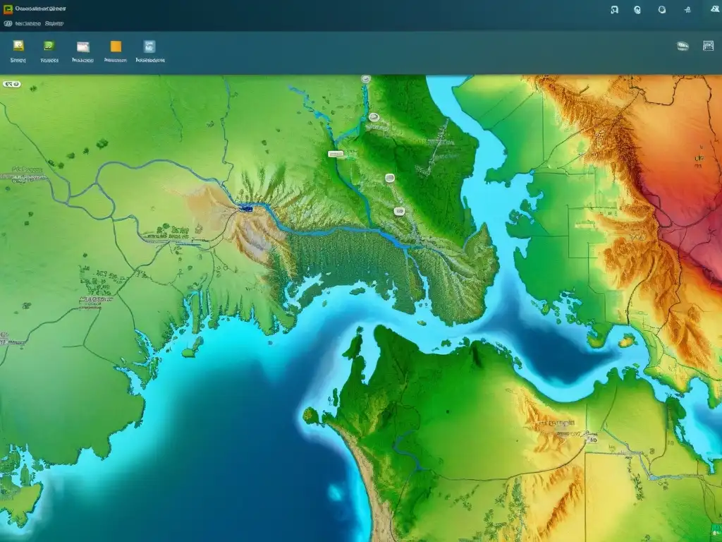 Detalle sepia de ArcGIS y QGIS lado a lado en 2021, comparando herramientas y opciones de mapeo