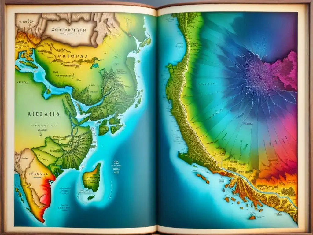 Comparación evolutiva: detalles intrincados en mapas antiguos y modernos resaltan la evolución cartográfica