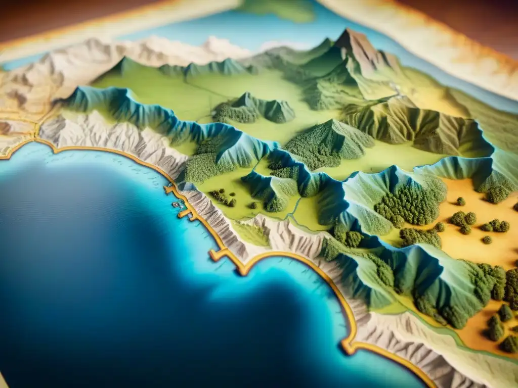 Fascinante progresión de la cartografía a lo largo de las eras, desde antiguos mapas en pergamino hasta modelos topográficos en impresión 3D