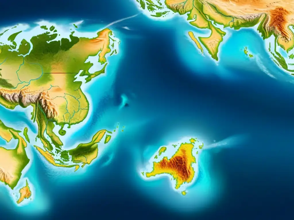 Un fascinante mapa sepia detallado que muestra la evolución de la cartografía desde tiempos antiguos hasta modernos