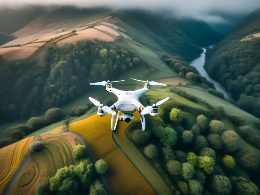 Explora la evolución de las innovaciones en drones para cartografía sobre paisajes pintorescos