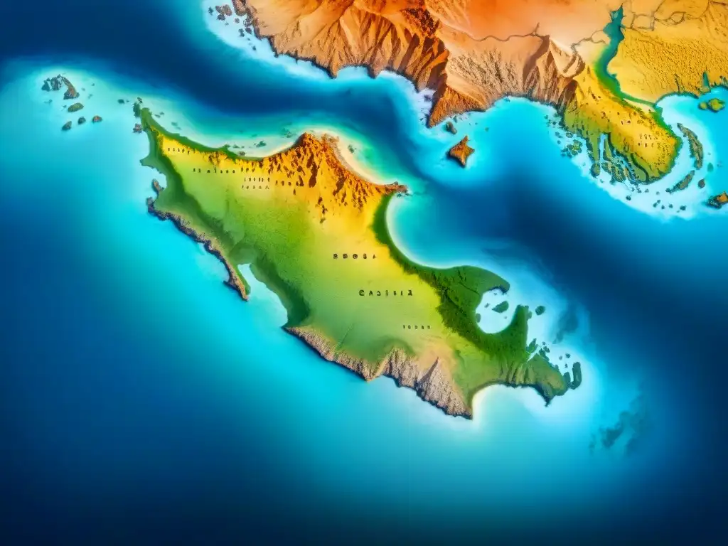 Mapa antiguo detallado de Piri Reis en sepia, con costa e inscripciones misteriosas, evolución cartográfica