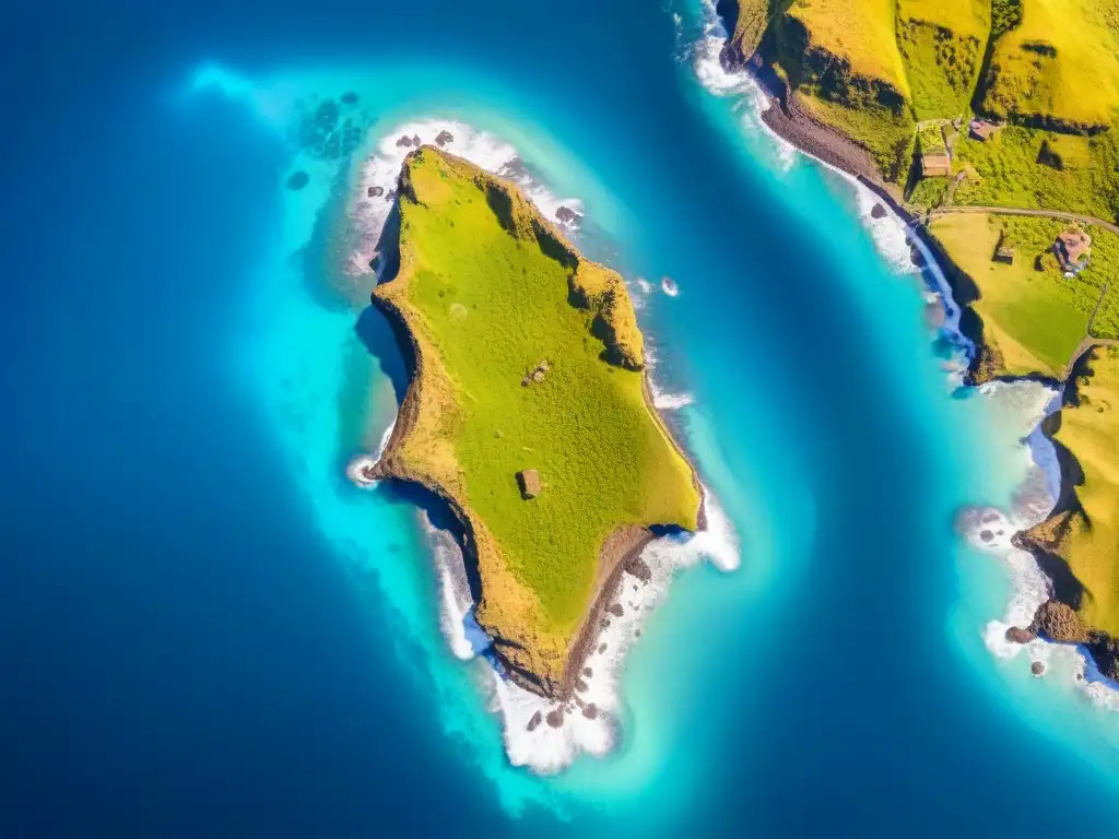 Mapa antiguo detallado de la Isla de Pascua, mostrando la evolución de la cartografía y su misterioso atractivo