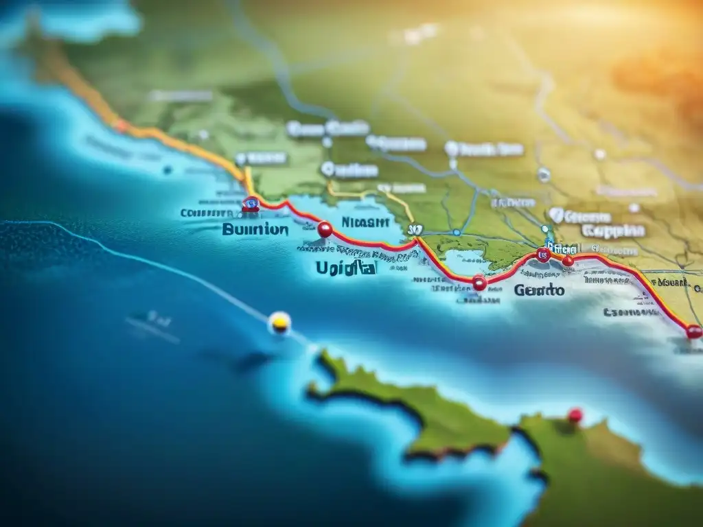 Mapa sepia detallado que muestra la evolución de la cartografía digital a lo largo de la historia, con datos geoespaciales y avances tecnológicos