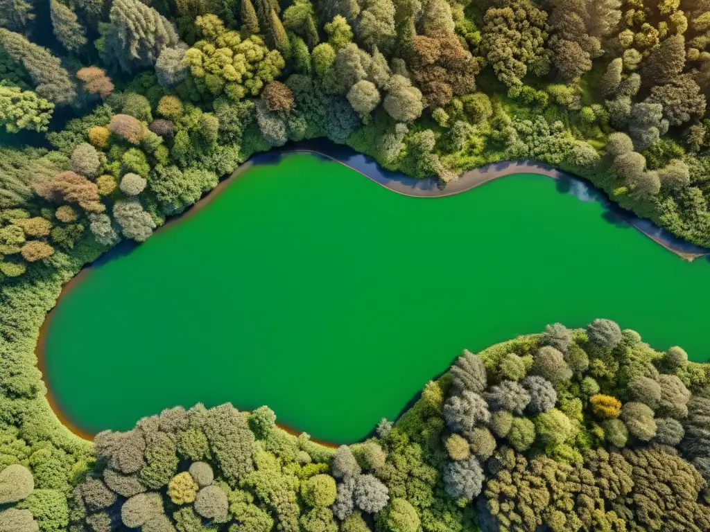 Un mapa detallado en sepia de un exuberante bosque verde con flora y fauna diversa