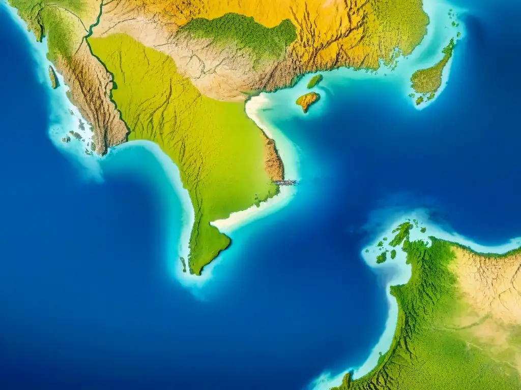 Mapa detallado en sepia de Vietnam, resaltando su historia y resistencia a través de sus elementos geográficos