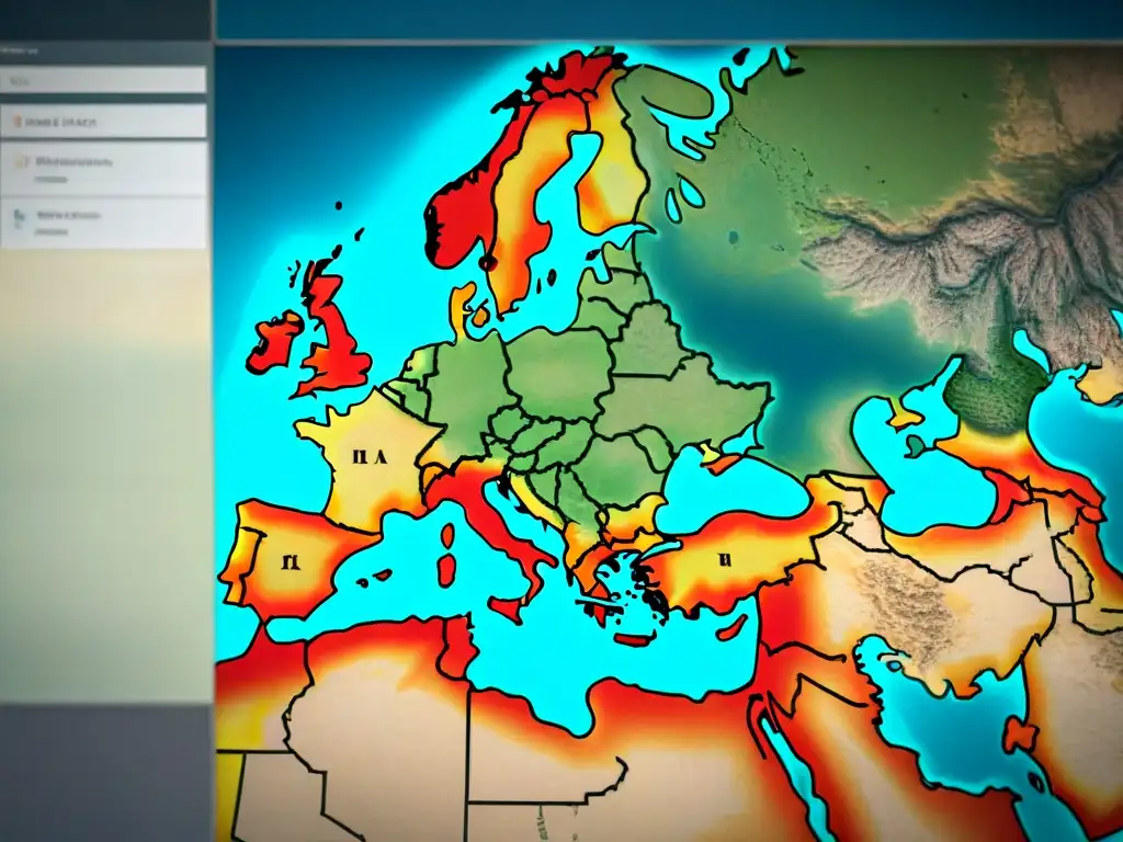 Mapa sepia detallado del Imperio Romano con ilustraciones antiguas, ideal para artículo sobre evolución cartografía mundo antiguo