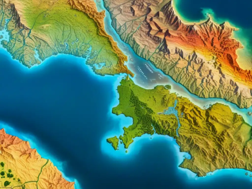 Mapa detallado en 8k con límites territoriales en disputa y datos del SIG resaltando densidad poblacional, recursos y puntos históricos