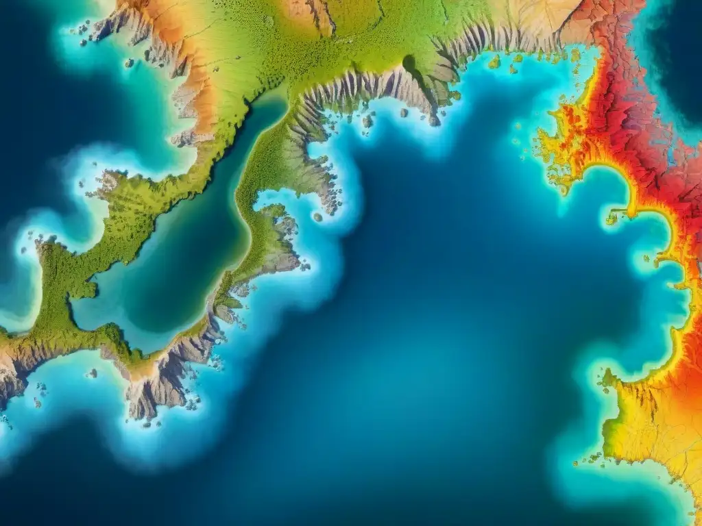 Un mapa detallado evoluciona en una obra de arte abstracto, fusionando cartografía y arte moderno