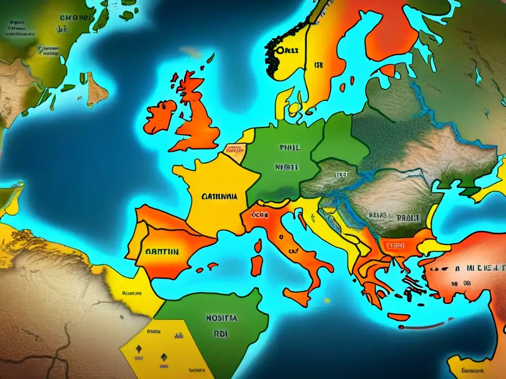 Mapa detallado en sepia de rutas comerciales antiguas, evocando nostalgia y reverencia por viajes pasados