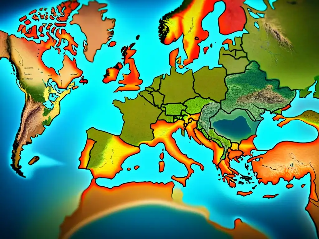 Mapa detallado sepia de rutas comerciales antiguas, evocando historia y evolución cartografía mapas antiguos