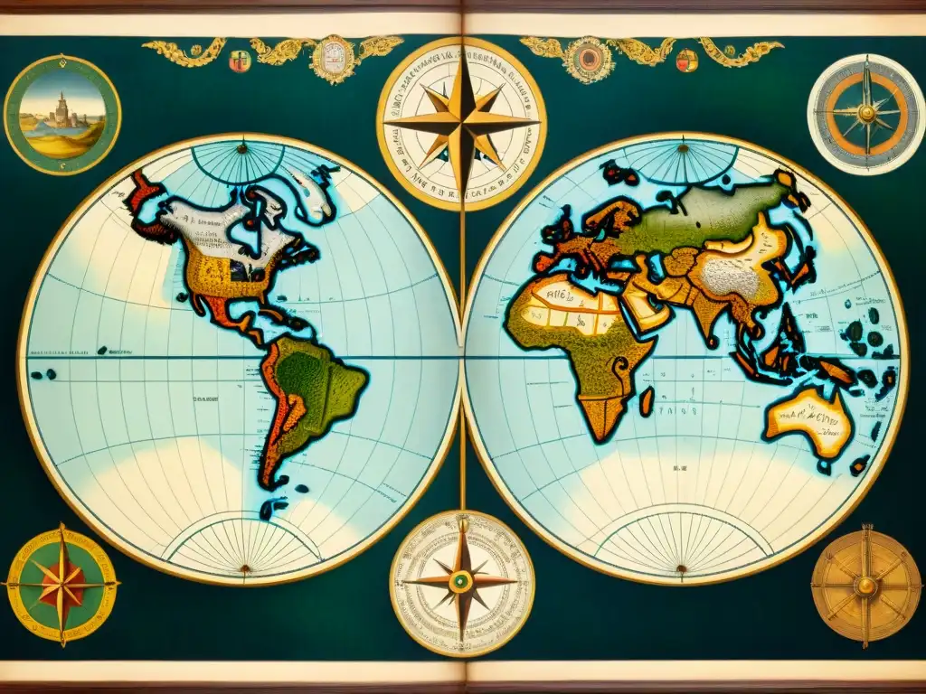 Un mapa detallado en sepia del siglo XVI por Abraham Ortelius