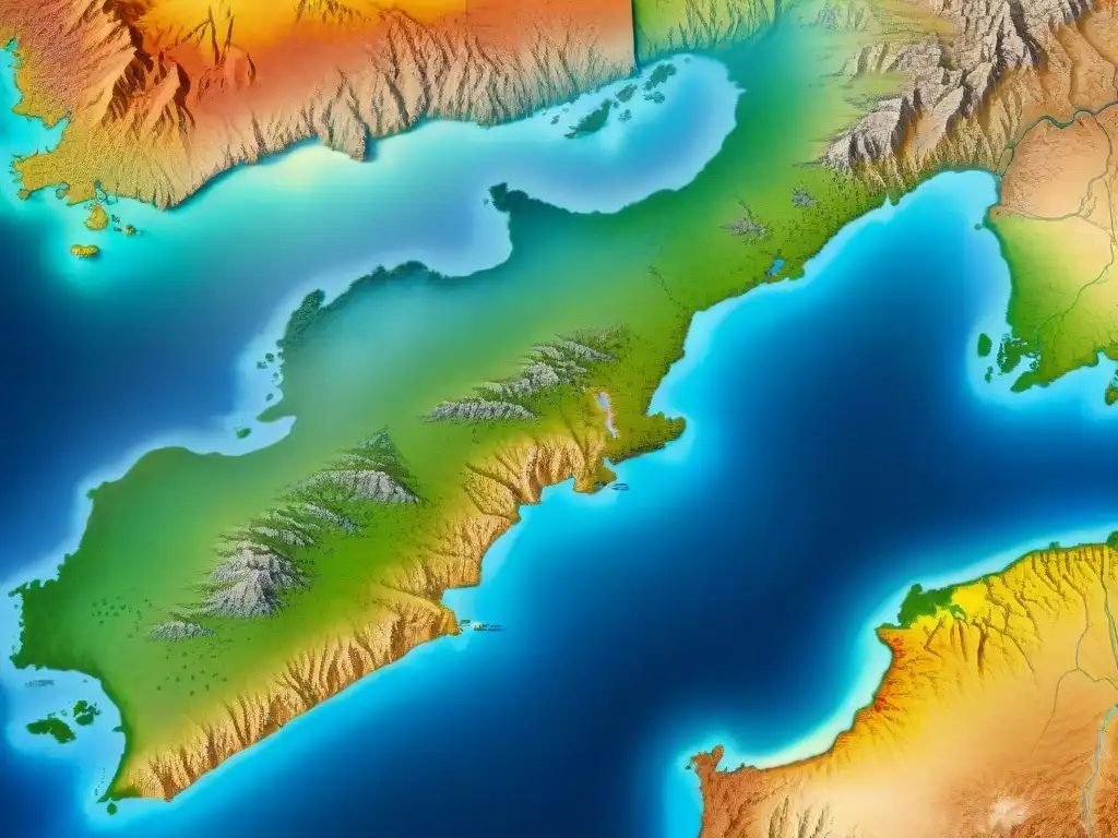 Mapa detallado en sepia: conflictos territoriales, evolución de fronteras, áreas en disputa y hitos históricos entrelazados