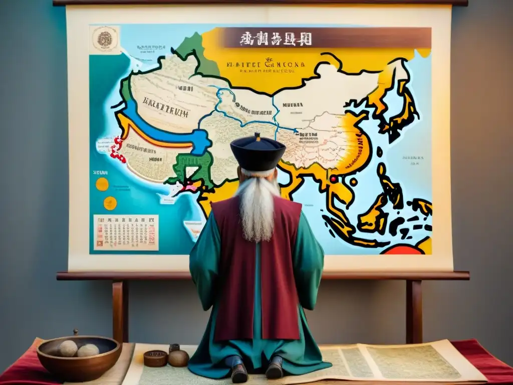 Matteo Ricci revoluciona la cartografía en China con técnicas innovadoras y vibrantes colores de tinta