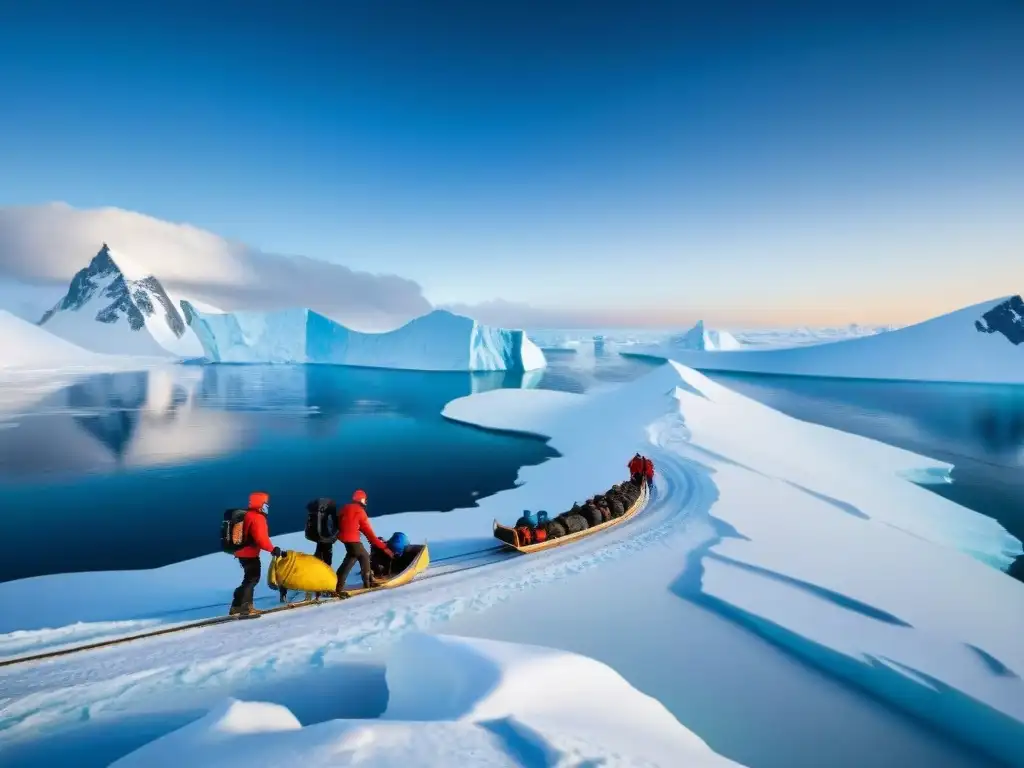 La expedición de Roald Amundsen hacia el Polo Sur a través de la cartografía polar