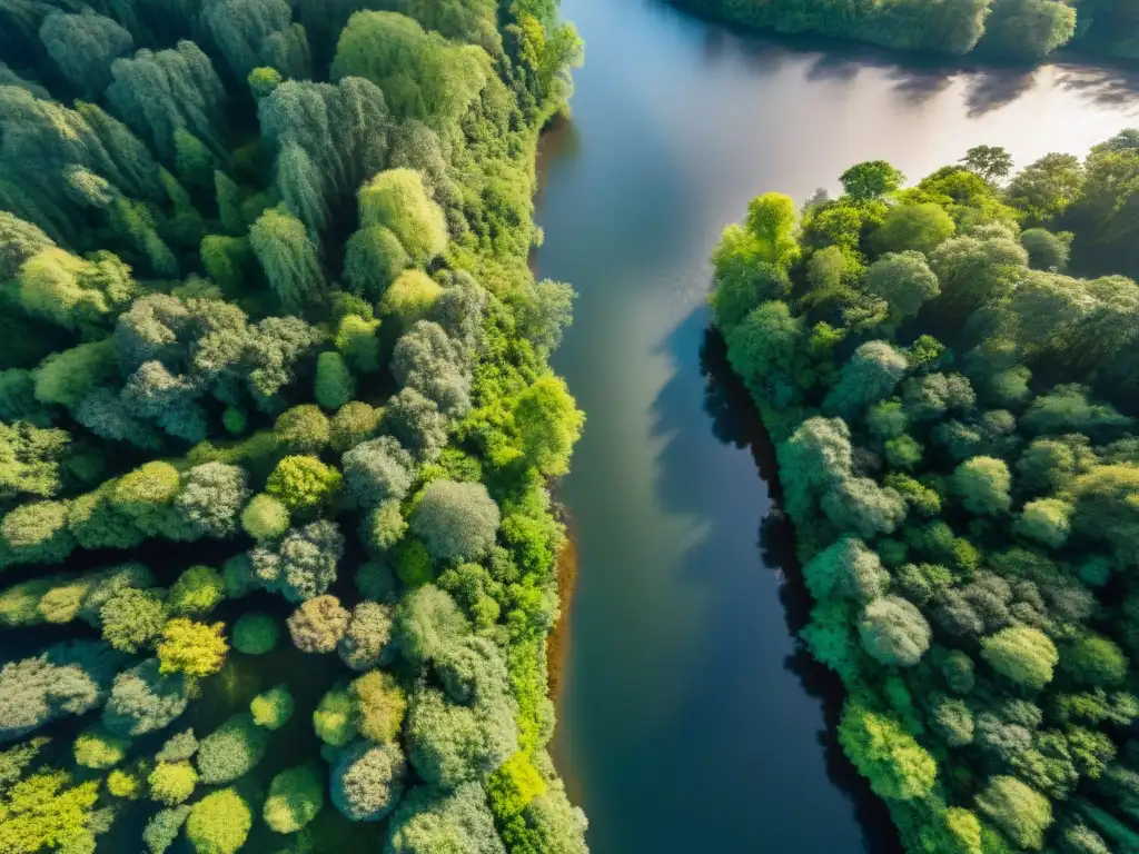 Red de ríos en selva con drone: luz y sombras en cartografía digital