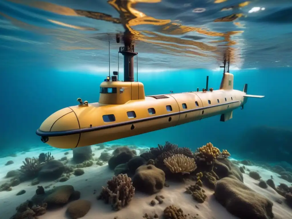 Exploración submarina: Sonar y LIDAR mapeando el fondo marino con precisión