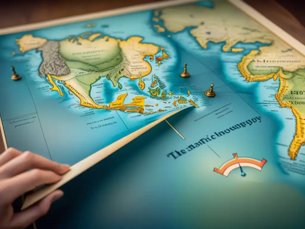 Un viaje visual a través de la evolución cartográfica: desde antiguos mapas manuscritos hasta técnicas digitales, mostrando la influencia de diferentes culturas a lo largo del tiempo